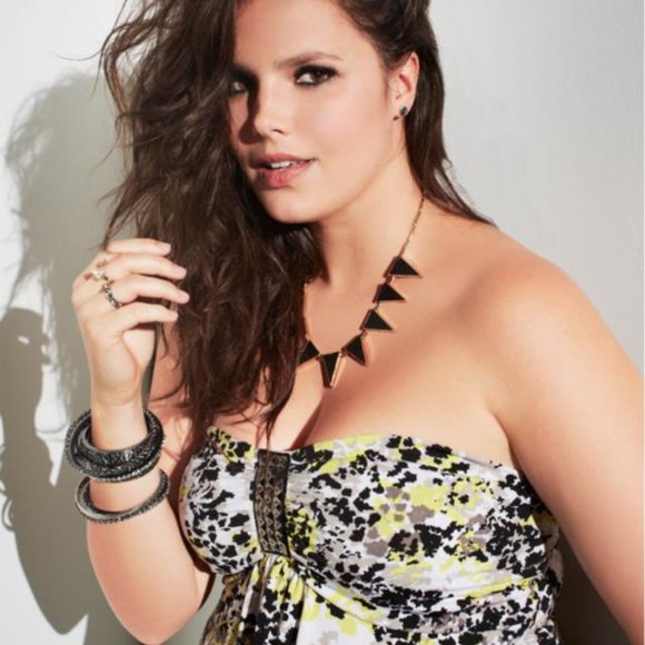 torrid Tops - Torrid Size 3 Studded Sleeveless Babydoll Top